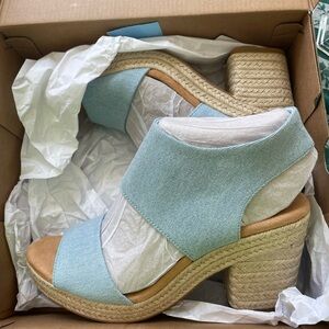 Women's 9.5 tons denim heels